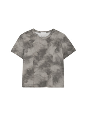 Water stain crop top (Gray)