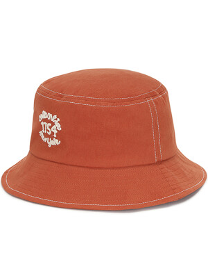 1754 CLASSIC LOGO BUCKET HAT 오렌지