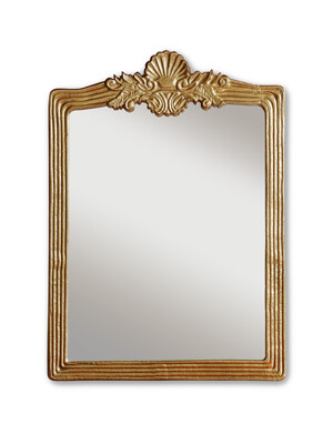 Cecilia_Aluminum Casting Wall Mirror_Antique Gold