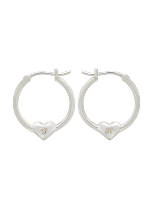 [silver925] mini heart earring