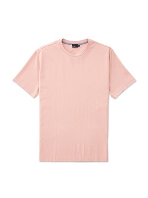 세미 오버핏 수피마 티셔츠 (핑크)