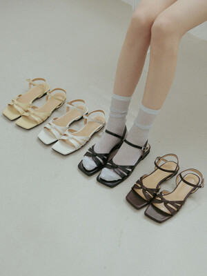 ljh7068 knotted strap sandals _ 3colors