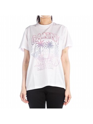 24FW (T3918 151 BRIGHT WHITE) 여성 반팔 티셔츠