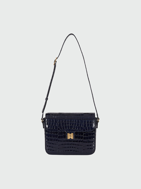 잉크]HANHEE Buckled Pocket Square Bag - Black