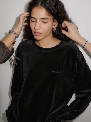 VELOUR T-SHIRTS_BLACK