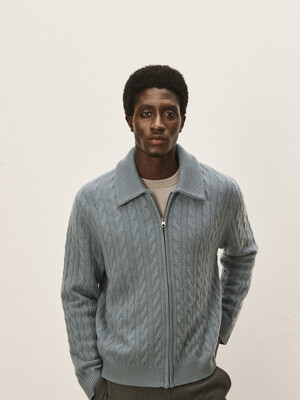 [Murray Allan]Cable jacket_Stone  M43MJA007ST