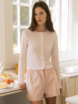 BAGEL BUTTON CARDIGAN_TT5S203PK