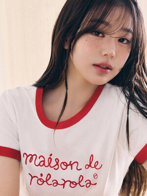 MAISON DE ROLA RINGER T-SHIRT WH+RD