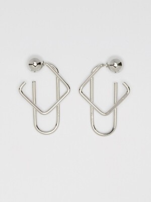 O.S Layered Earrings_Silver