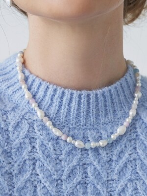 Pastel Pearl Necklace