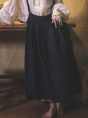 브리튼 서스펜더 스커트 Britten suspender skirt - vintage black