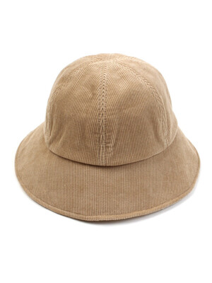 Corduroy Backopen Light Beige Bucket Hat 버킷햇