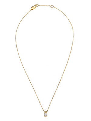 Tiny X Round Brilliant Pendant