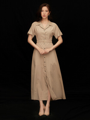 NO.7 DRESS - BEIGE