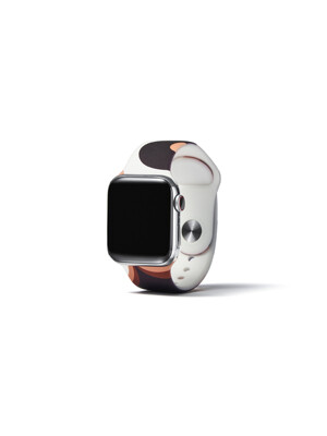 Brown wave silicon strap [apple]