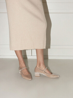 Flaut Maryjane Pumps in Semolina