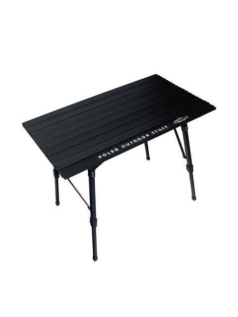 캠핑용품 - 폴러스터프 (POLERSTUFF) - AJUSTABLE ROLLTOP ALUMINUM TABLE BLACK