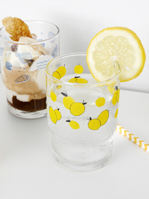 ANF 유리컵 - 레몬과 소라
