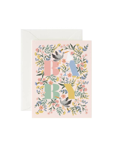 문구 - 라이플페이퍼 (RIFLE PAPER) - 라이플페이퍼 Mayfair Baby Card 베이비 카드