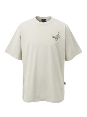 METAL Scorpion PRINT T-shirts (Light Khaki)