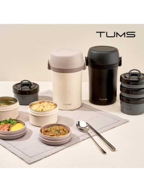 키친 - 텀스 (TUMS) - 텀스 대용량 일체형 보온도시락 + 수저세트 (가방)