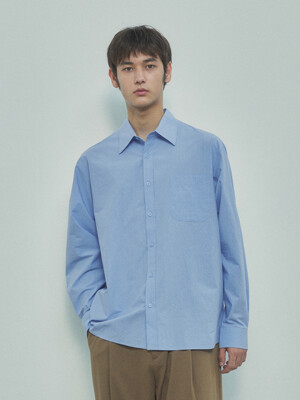 T20023 Dyeing color shirt_Sky blue