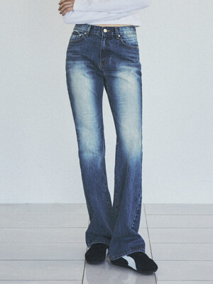 Vintage Washed Slim Boots cut Denim_CTD406