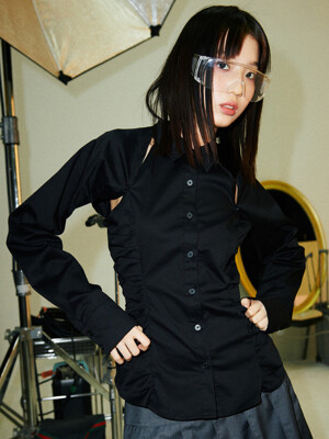 2WAY BOLERO SHIRT [BLACK]