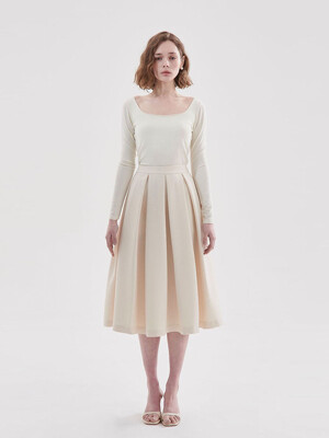 Hepburn Pleats Skirt(2color)_YS23S099A