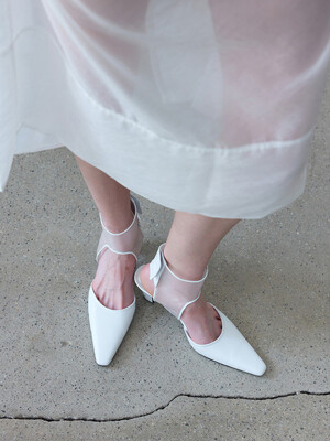 KALLO mesh pumps_white