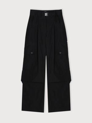 UTILITY BUCKLE PANTS (BLACK)