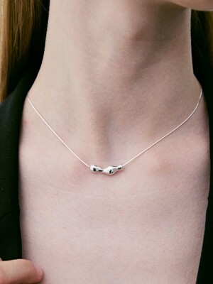 [silver925]unformal ripple necklace