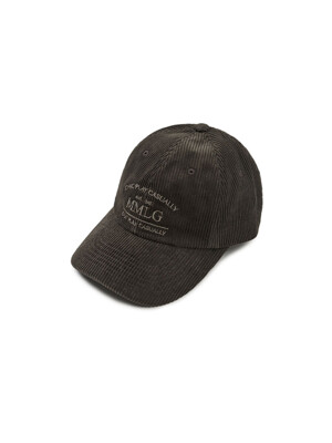 [Mmlg W] CORDUROY BALL CAP (BROWN)