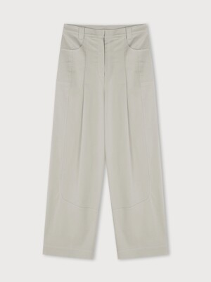 ROUNDED GETTY TROUSERS (2COLORS)