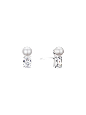 미니 쿠션 펄 귀걸이 (Mini Cushion Pearl Earrings)