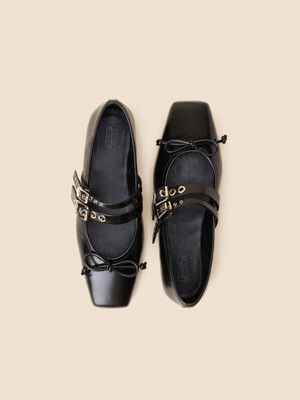 Ballerina point flats(black)_DG1DS25012BLK