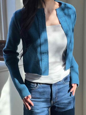 LIGHT CROP MINI CARDIGAN - BLUE NIGHT