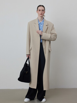 Classic Over Fit Long Single Breast Jacket