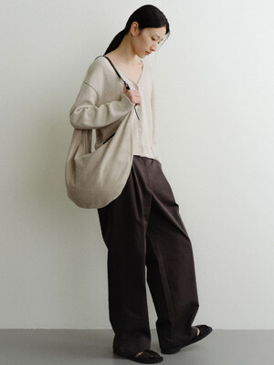 [단독]FLOWY  BAG_canvas black
