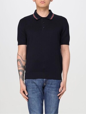 25SS 구찌 폴로 티셔츠 814994XKEKK4345 NAVY DOM