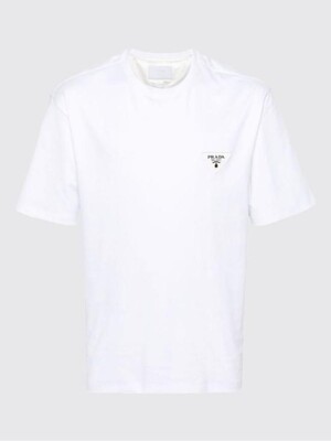 25SS 프라다 반팔 티셔츠 UJN837240F0009 WHITE DOM
