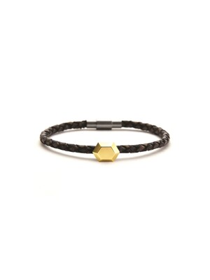 Sweet Brick-6 Leather Bracelet(YG) - WOMEN
