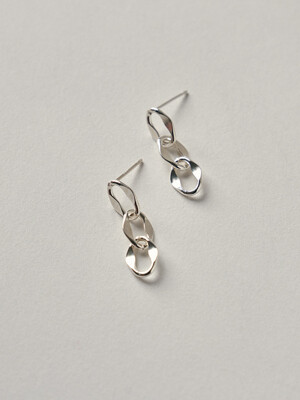 Silver925_Voice chain Earrings (3color)