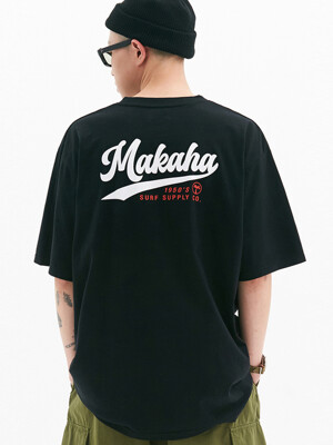 MAKAHA ALOHA T-SHIRTS / BLACK