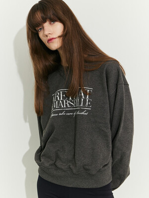 Marseille Sweatshirt - Charcoal