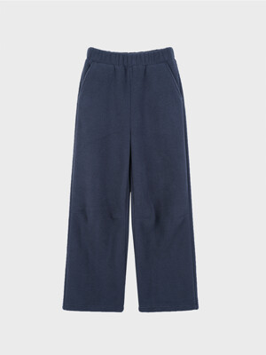 WIDE FLEECE PANTS_NAVY