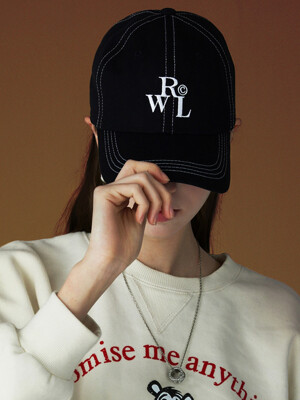 RECLOW SIGNATURE RWL BALL CAP STICH BLACK