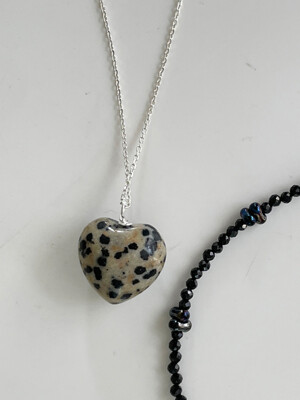 Dalmatian Heart Necklace