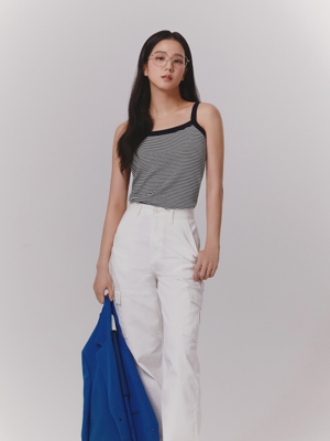 COTTON BAKER PANTS WHITE_UDPA3A213WT
