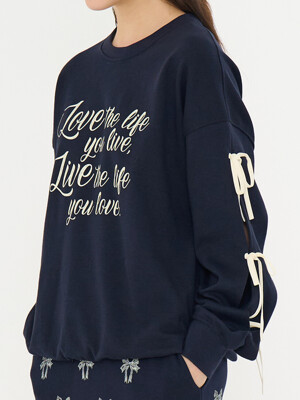 MET Ribbon Detail Sweatshirt